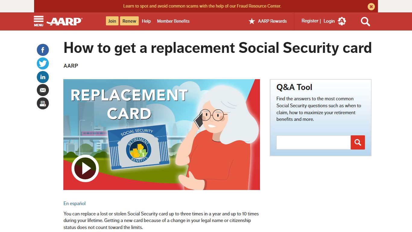 How To Get A New Social Security Card - AARP